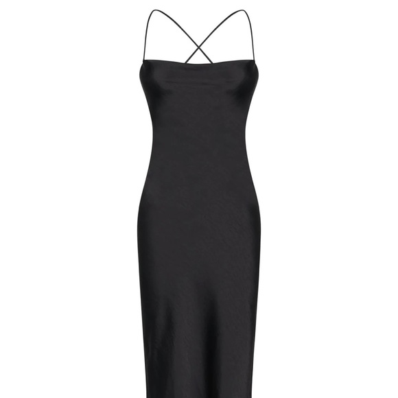 MESHKI SYDNEY DRESS
Straight Neck Slip Maxi Dress - Black - Picture 2 of 6